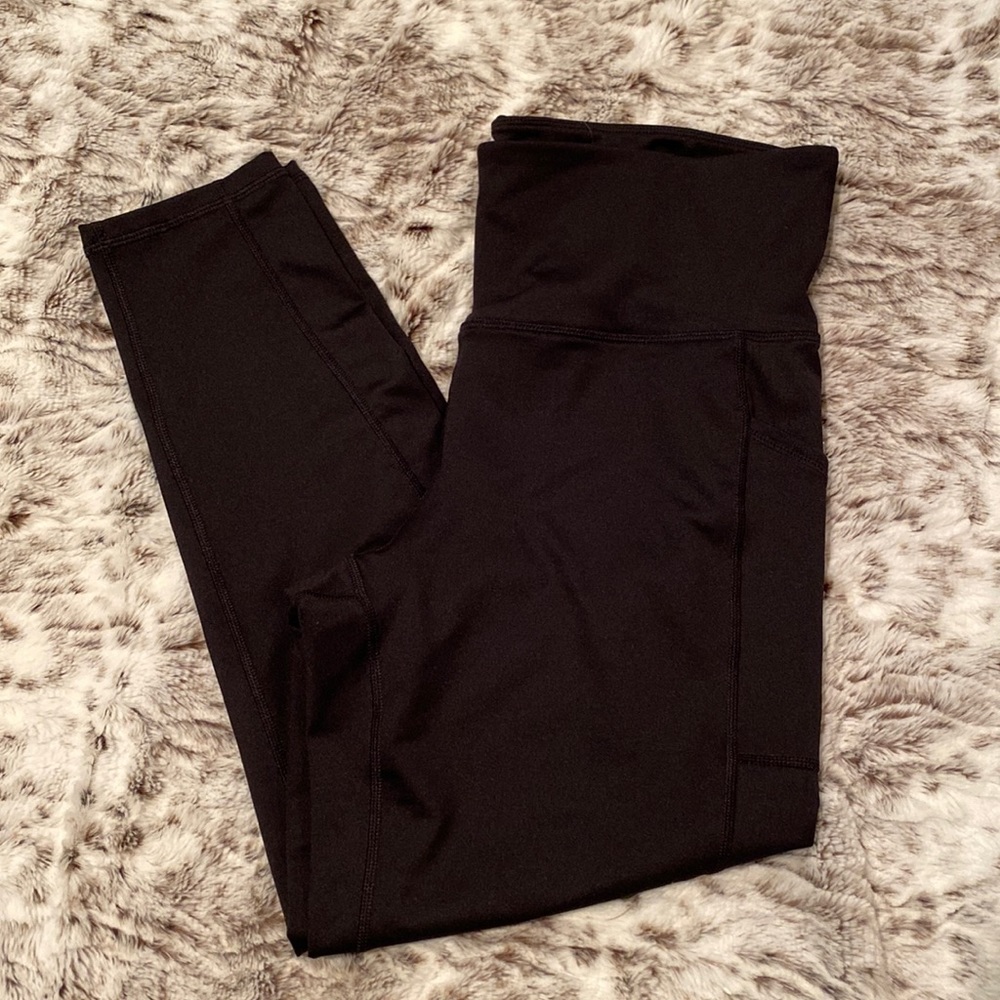 Ideology crop leggings-black